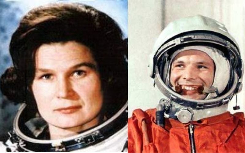 Yuri Gagarin and Valentina